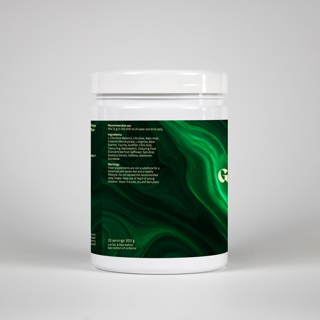 Pre-Workout Booster Green Apple - 500g